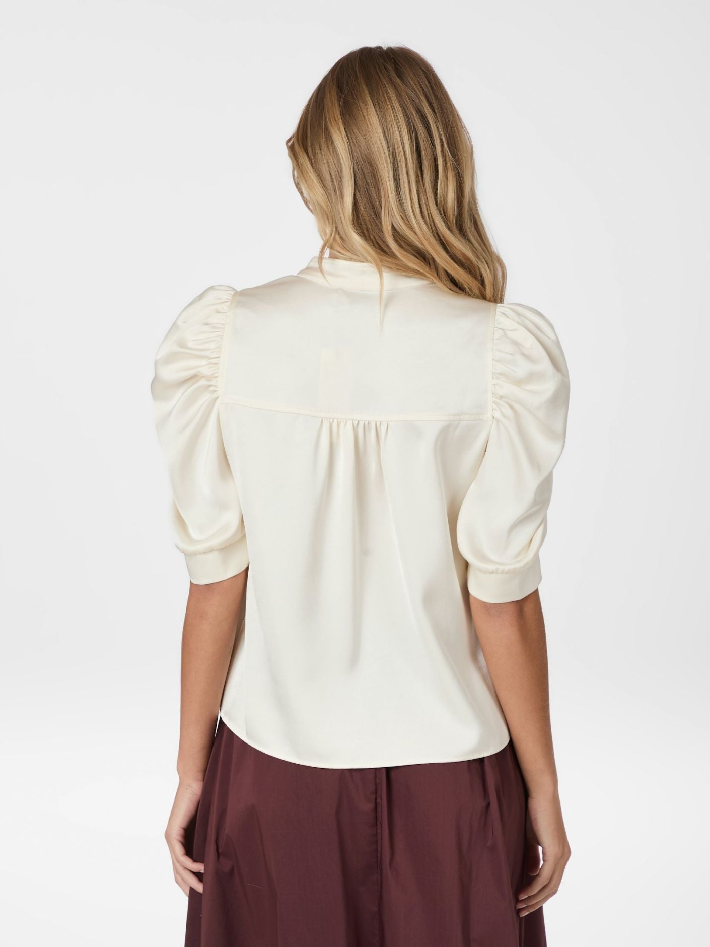 ROELLA HEAVY SATEEN BLOUSE
