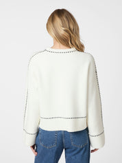 ROEME KNIT STITCH BLOUSE