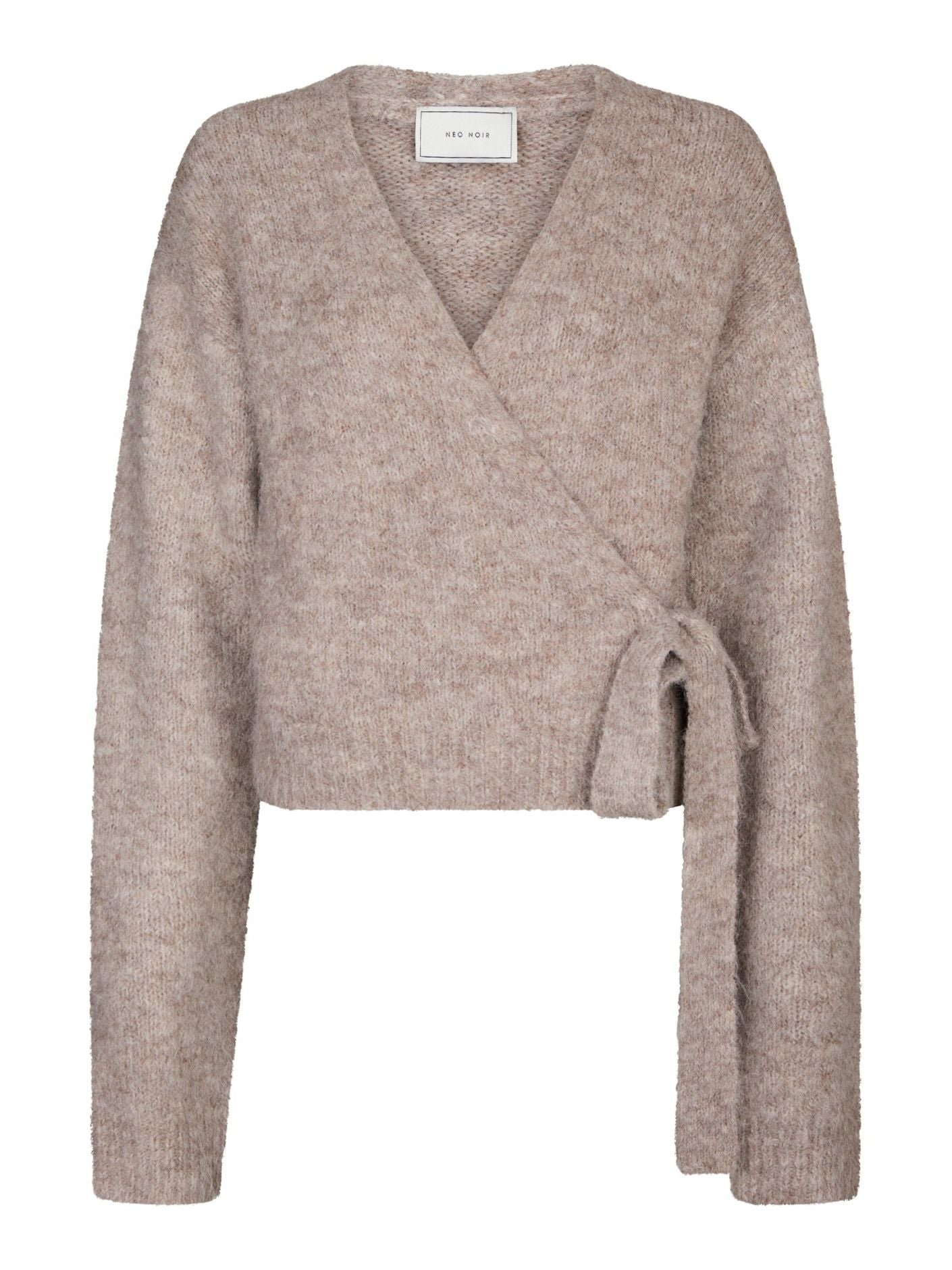 RONIA FLUFFY WRAP KNIT CARDIGAN