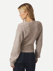 RONIA FLUFFY WRAP KNIT CARDIGAN