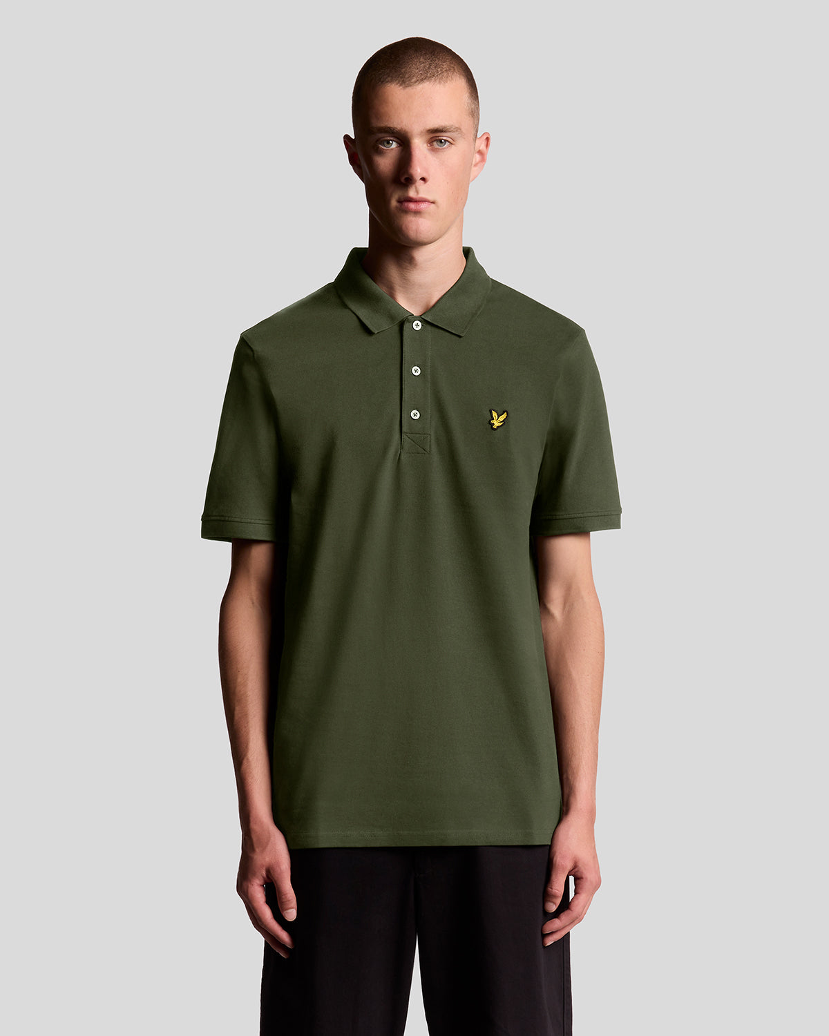 Lyle & Scott Plain Polo Shirt, Olive