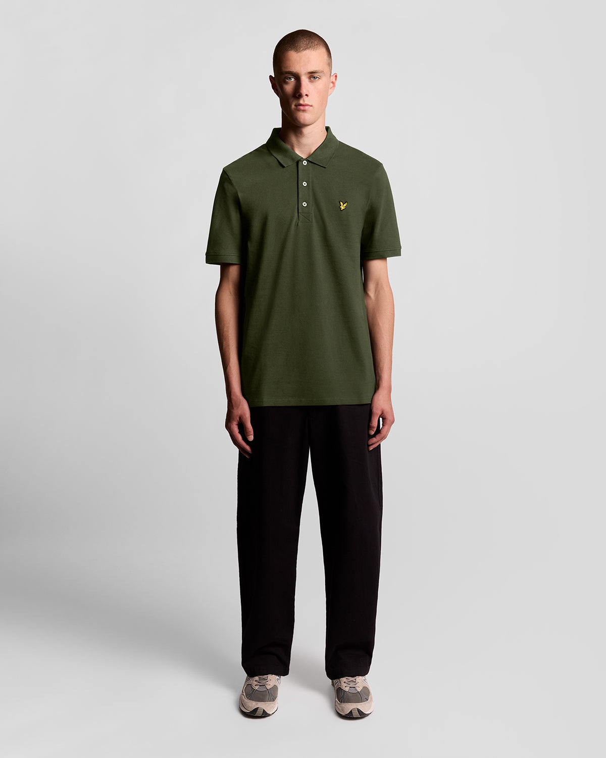 Lyle & Scott Plain Polo Shirt, Olive
