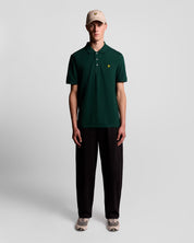 Lyle & Scott Plain Polo Shirt, Dark Green