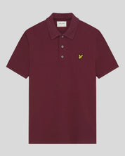 Lyle & Scott Plain Polo Shirt, Burgundy