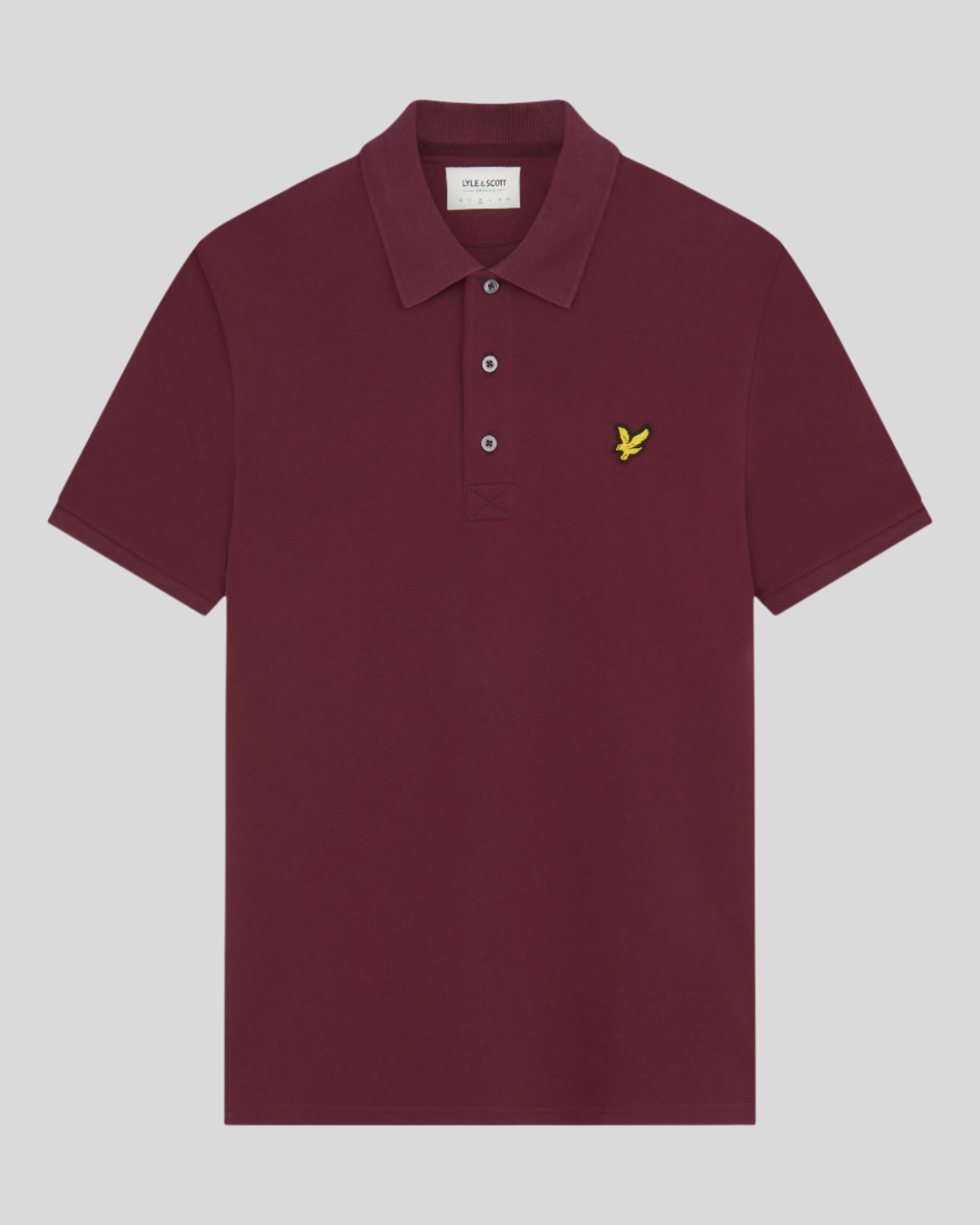 Lyle & Scott Plain Polo Shirt, Burgundy
