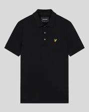 Lyle & Scott Plain Polo Shirt, Jet Black