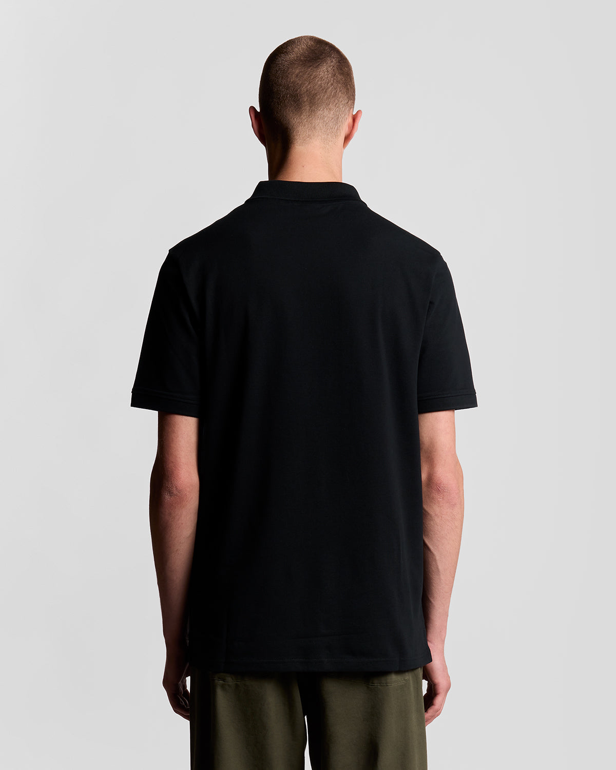 Lyle & Scott Plain Polo Shirt, Jet Black
