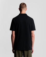 Lyle & Scott Plain Polo Shirt, Jet Black