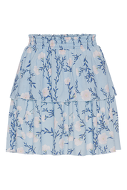 American Dreams Sally Short Skirt, Light Blue Flower