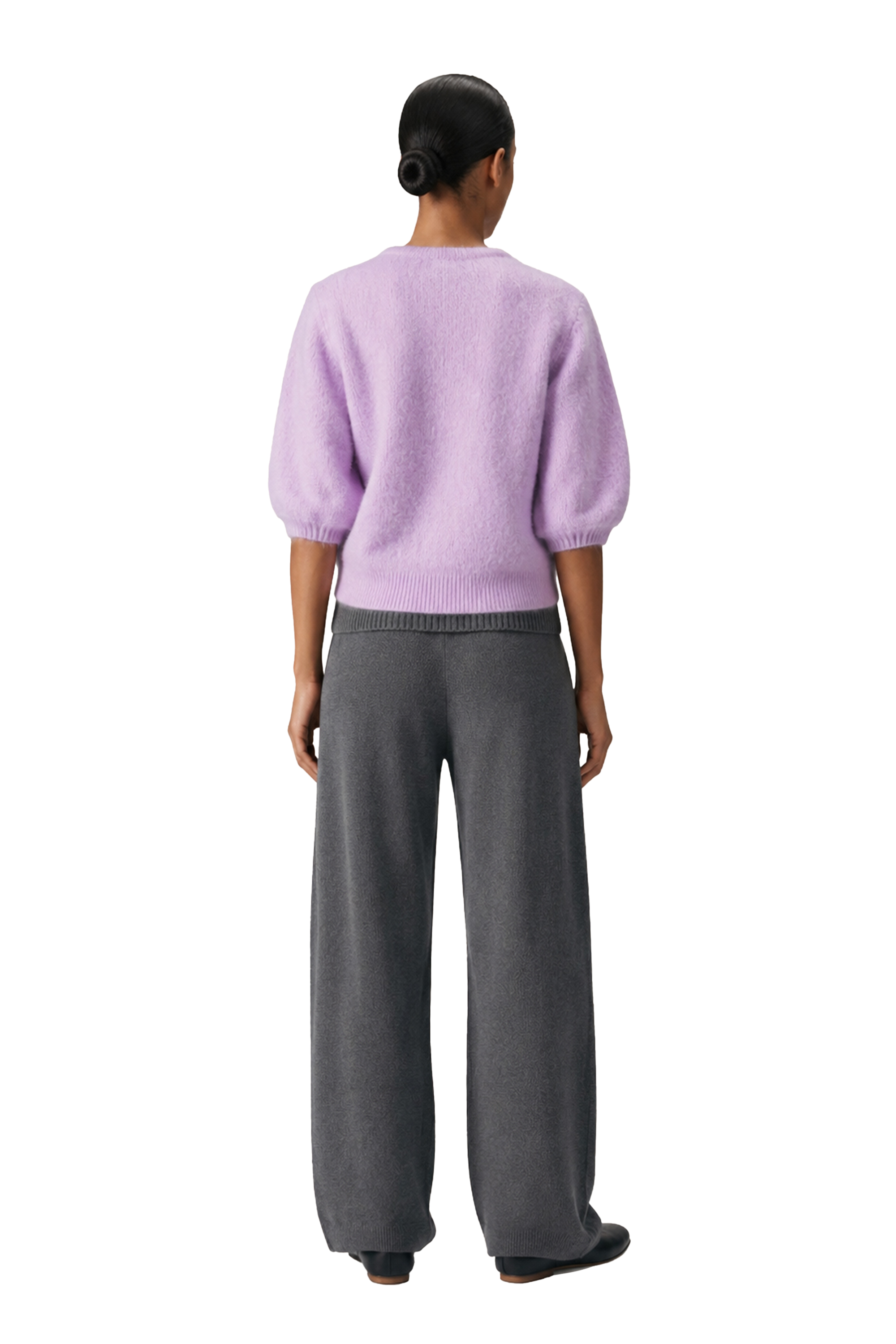 American Dreams Susan Short Sleeve Cardigan, Light Lilac