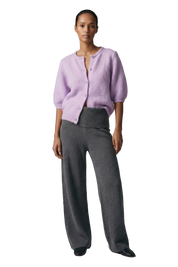 American Dreams Susan Short Sleeve Cardigan, Light Lilac