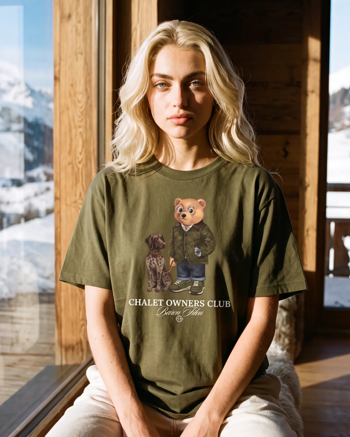 Baron Filou Supima Cotton T-Shirt Filou 182, Olive Green