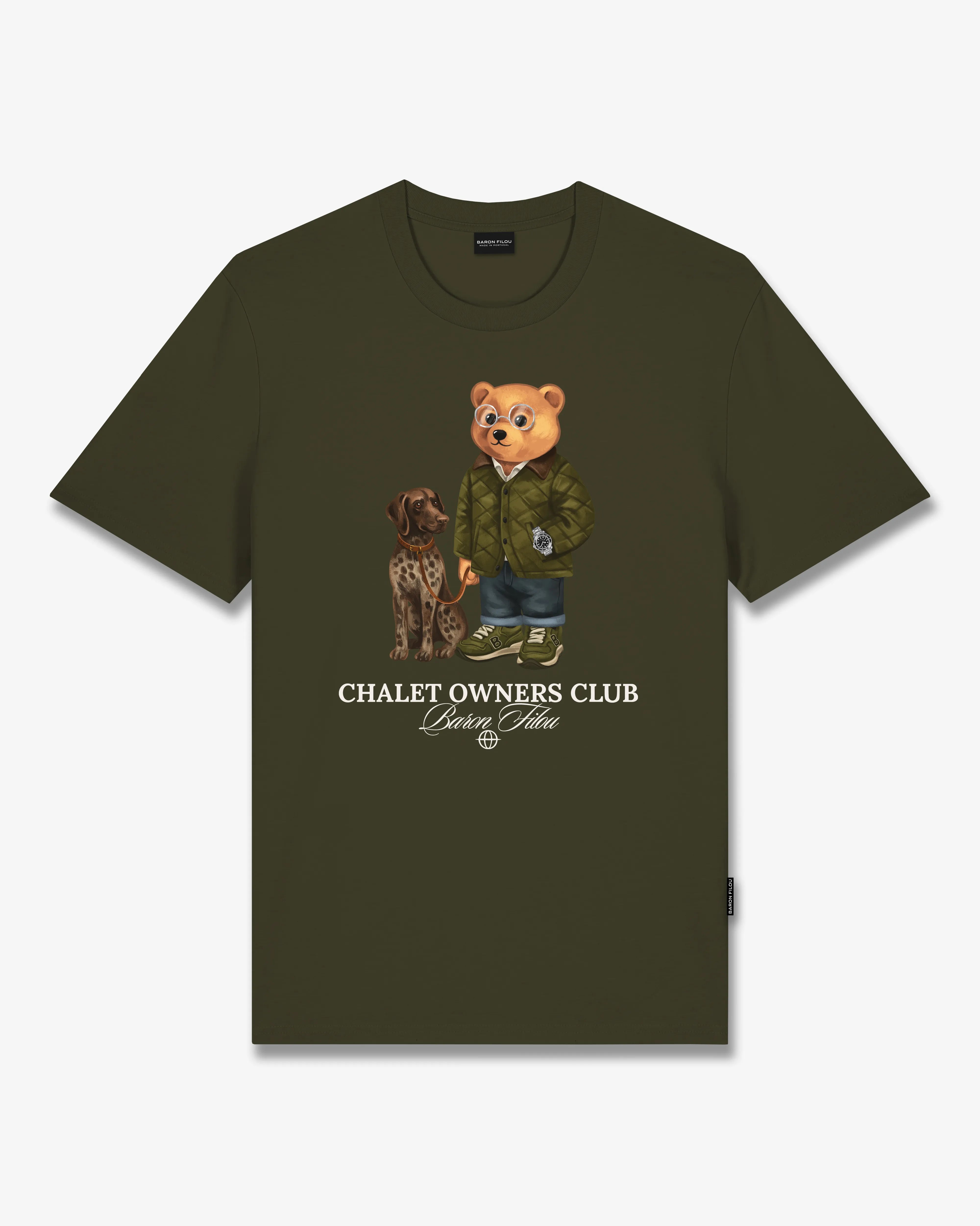 Baron Filou Supima Cotton T-Shirt Filou 182, Olive Green