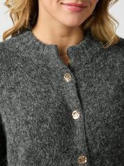 TAURA FLUFFY KNIT CARDIGAN