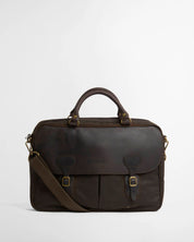 WAXED LEATHER BRIEFCASE