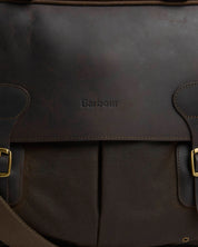 WAXED LEATHER BRIEFCASE