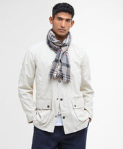 Barbour Welton Tartan Scarf Stone Dress Tartan