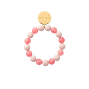 MINI BEADS FLEX BRACELET LIGHT ROSE- WATERMELON