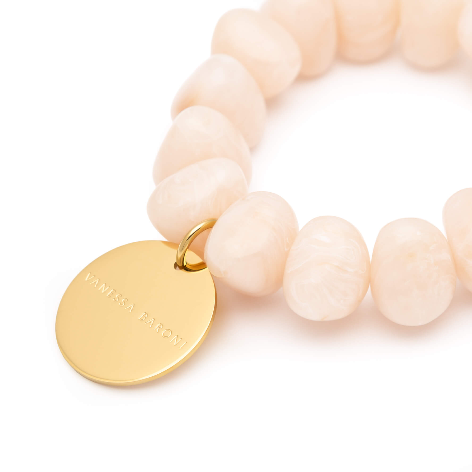 Vanessa Baroni Stone Flex Bracelet, Latte Marble