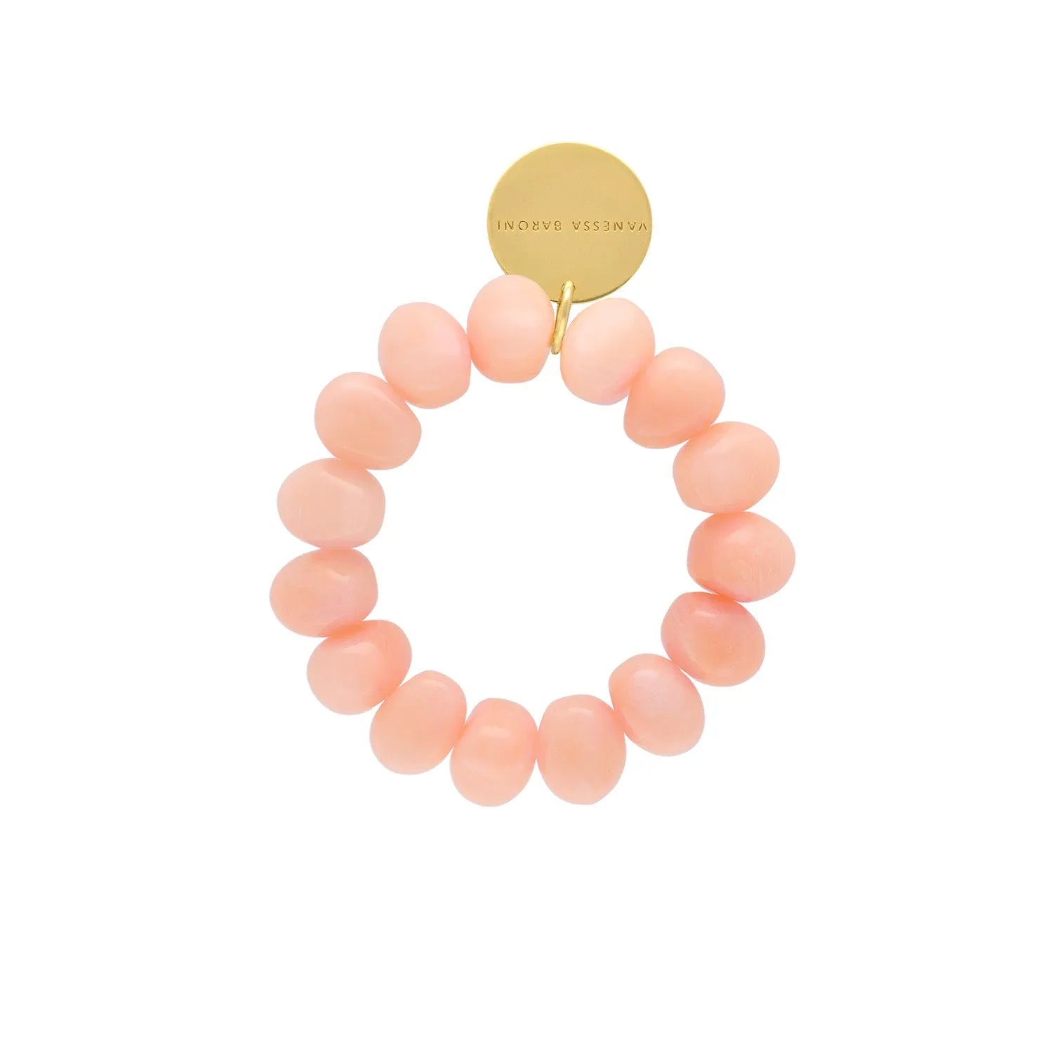 Vanessa Baroni Stone Flex Bracelet, Peach Sorbet