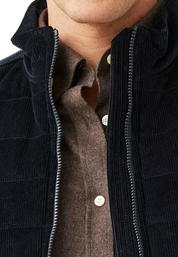 TED QUILTED CORD VEST