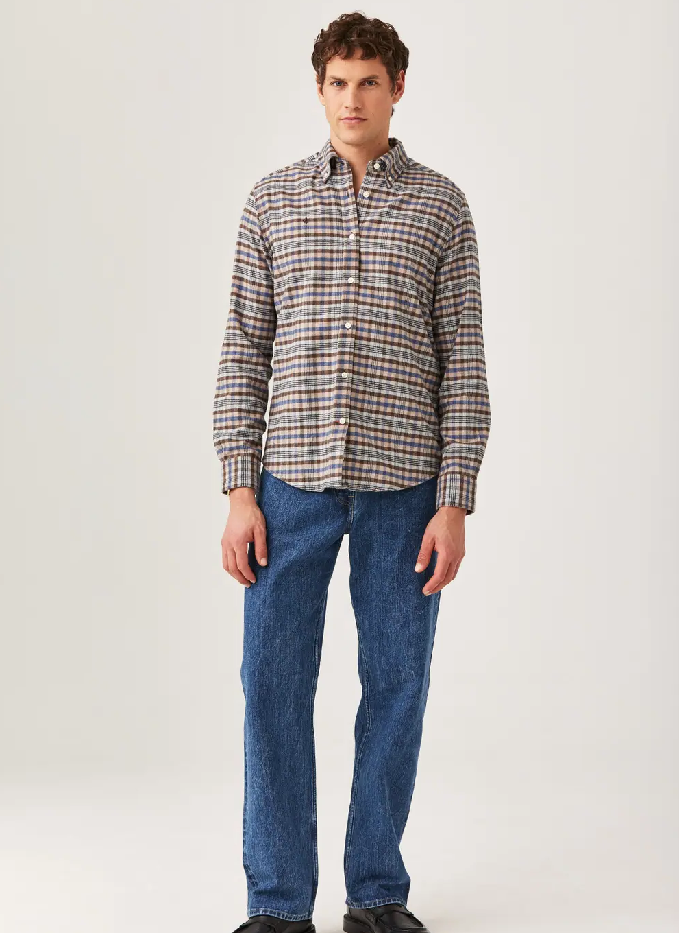 FLANNEL CHECK SHIRT-SLIM FIT