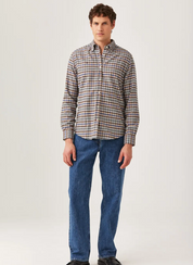 FLANNEL CHECK SHIRT-SLIM FIT