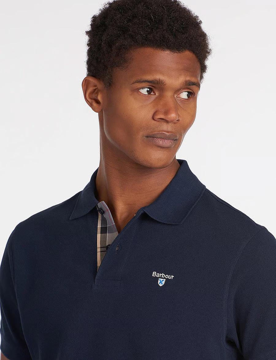 WASHED TARTAN TAILORED POLO