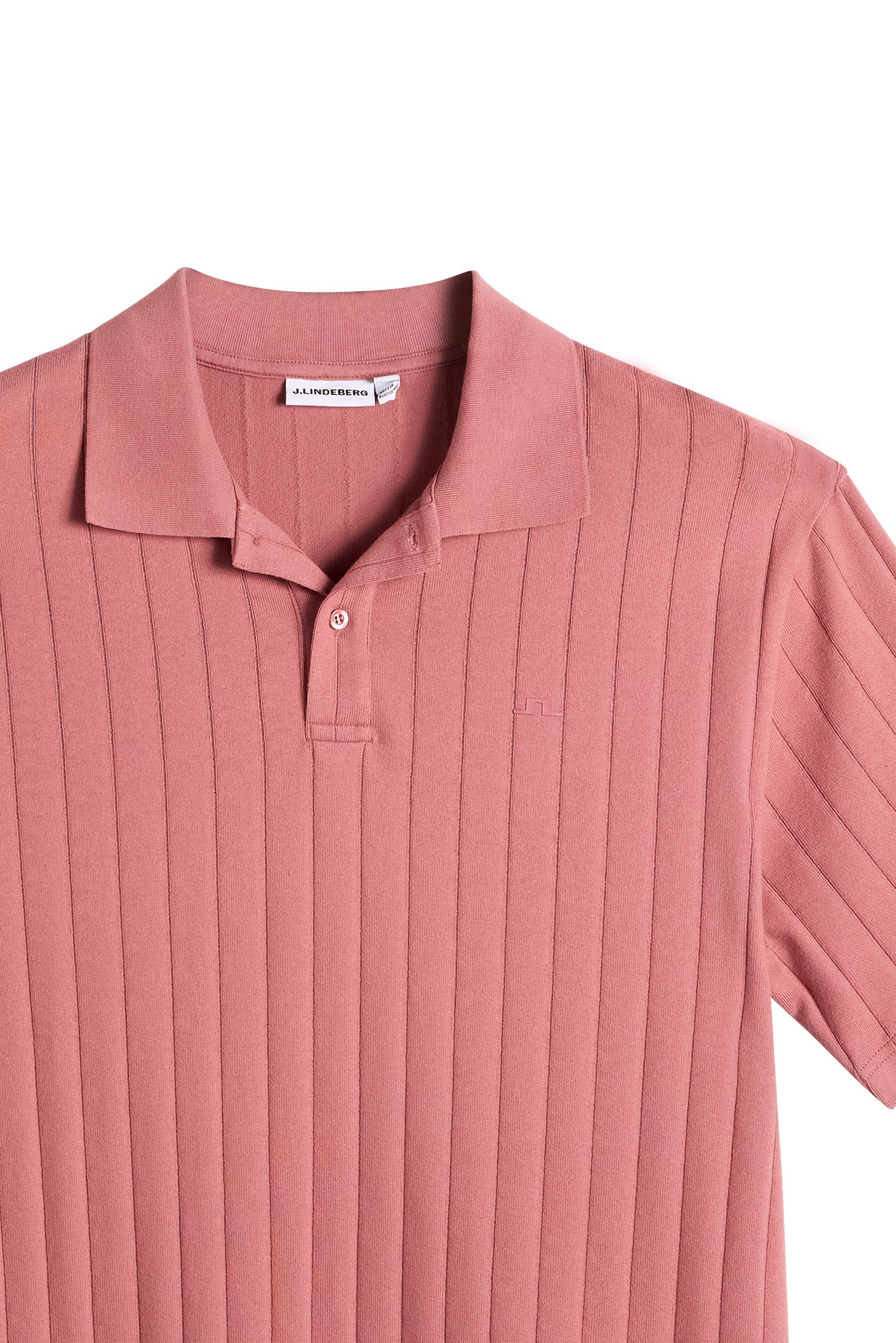 SIMON STRIPE POLO E195 WITHERED ROSE
