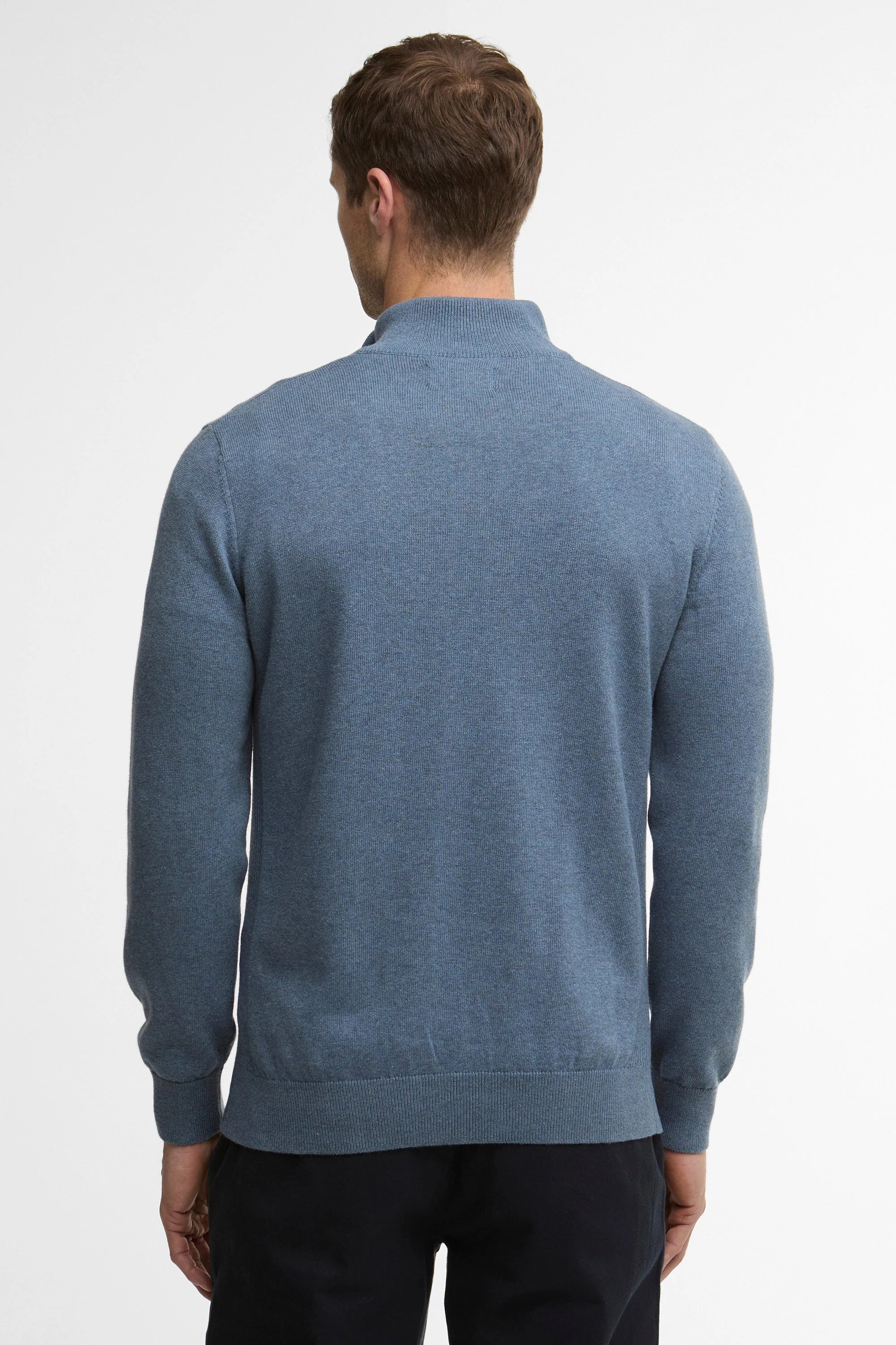 COTTON QUARTER-ZIP JUMPER