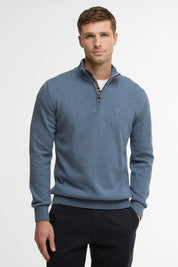 COTTON QUARTER-ZIP JUMPER
