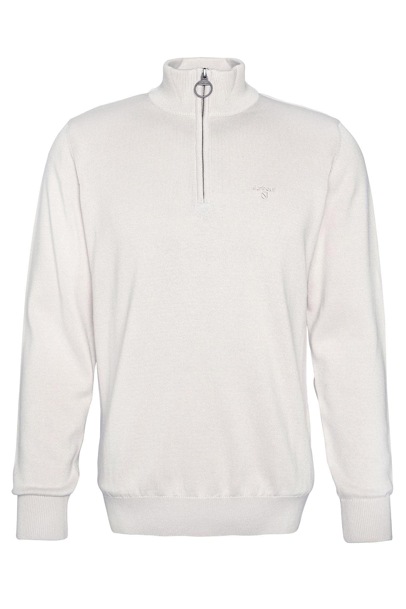 COTTON QUARTER-ZIP JUMPER