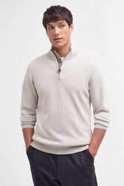 COTTON QUARTER-ZIP JUMPER