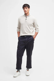 COTTON QUARTER-ZIP JUMPER