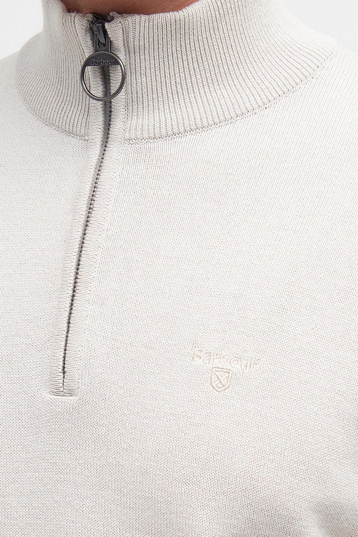 COTTON QUARTER-ZIP JUMPER