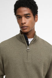 COTTON QUARTER-ZIP JUMPER