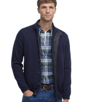 BARBOUR - ESSENTIAL PATCH ZIP THROUGH CARDIGAN