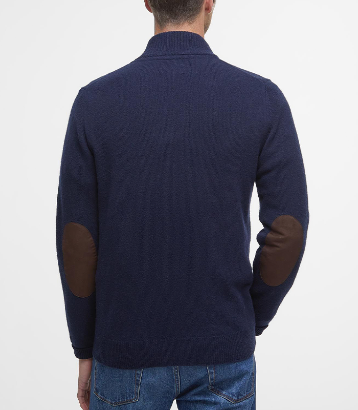 BARBOUR - ESSENTIAL PATCH ZIP THROUGH CARDIGAN