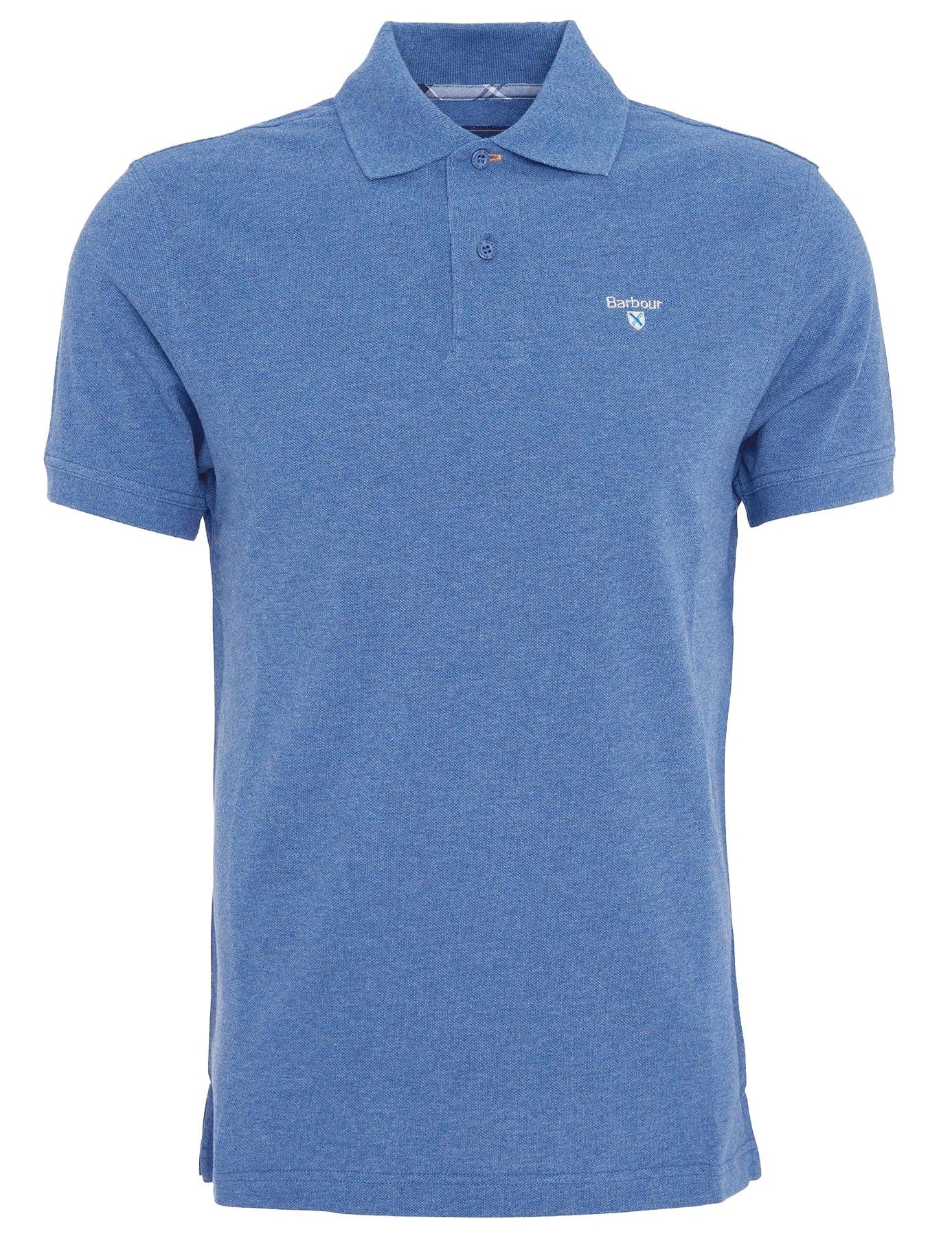 TARTAN PIQUE POLO SHIRT CLASSIC BL14 DK CHAMBRAY MARL