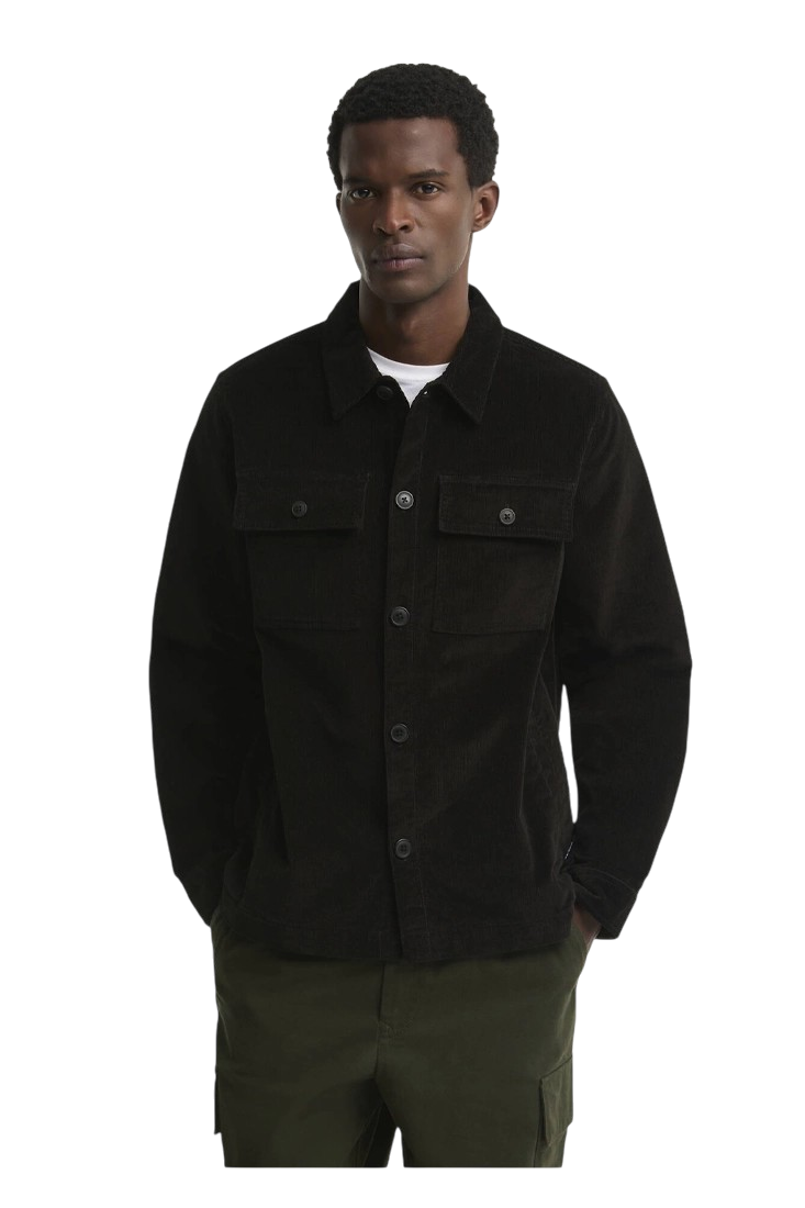 BARBOUR - TARTAN TRIM CORD OVERSHIRT