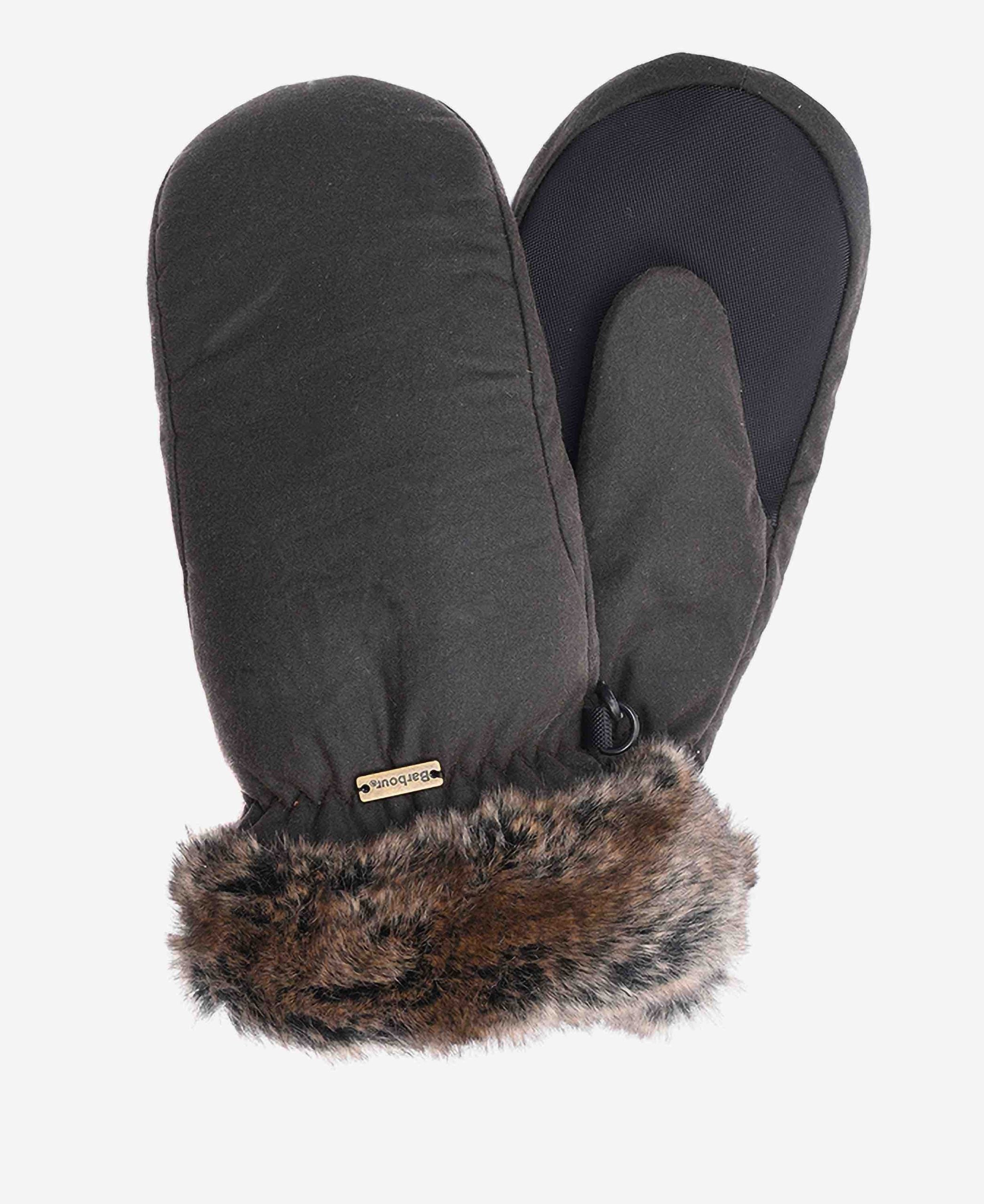 BARBOUR FUR TRIM MITT
