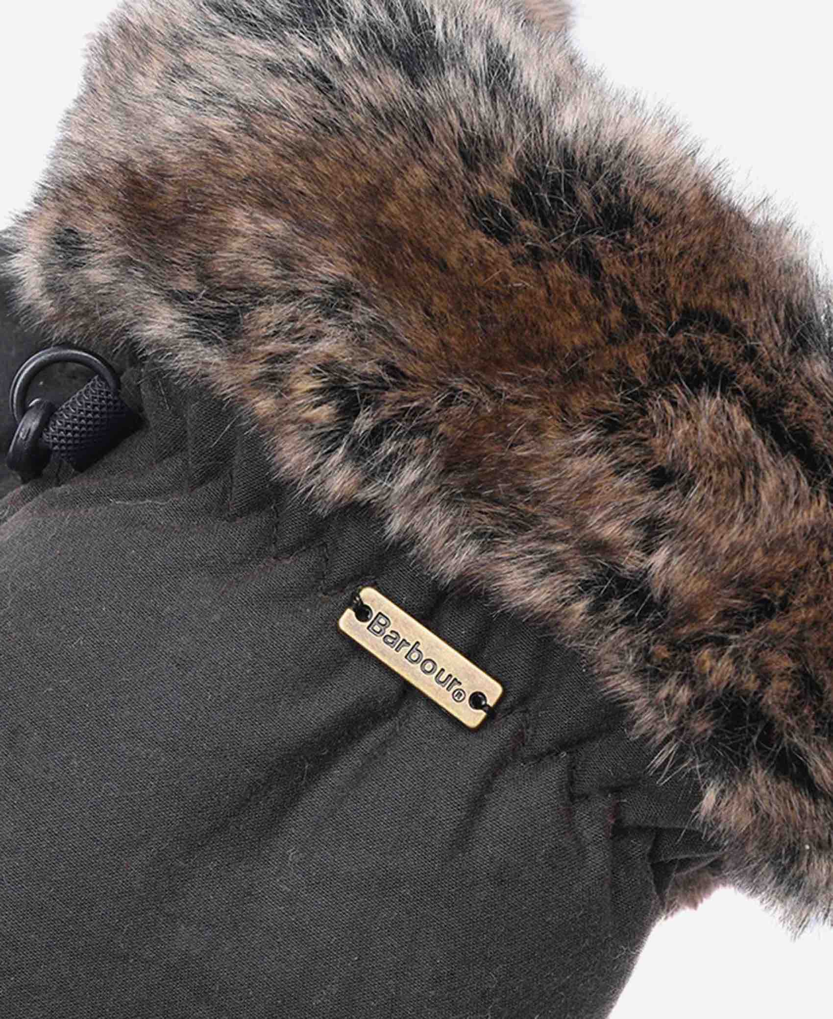 BARBOUR FUR TRIM MITT