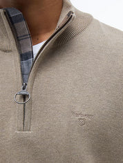 COTTON QUARTER-ZIP JUMPER