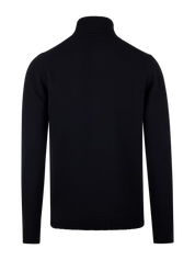 SWEATER KNITTED ROLLNECK CARDED MERINO WOOL