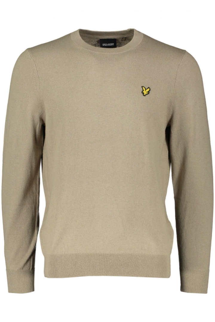 COTTON MERINO CREW NECK JUMPER