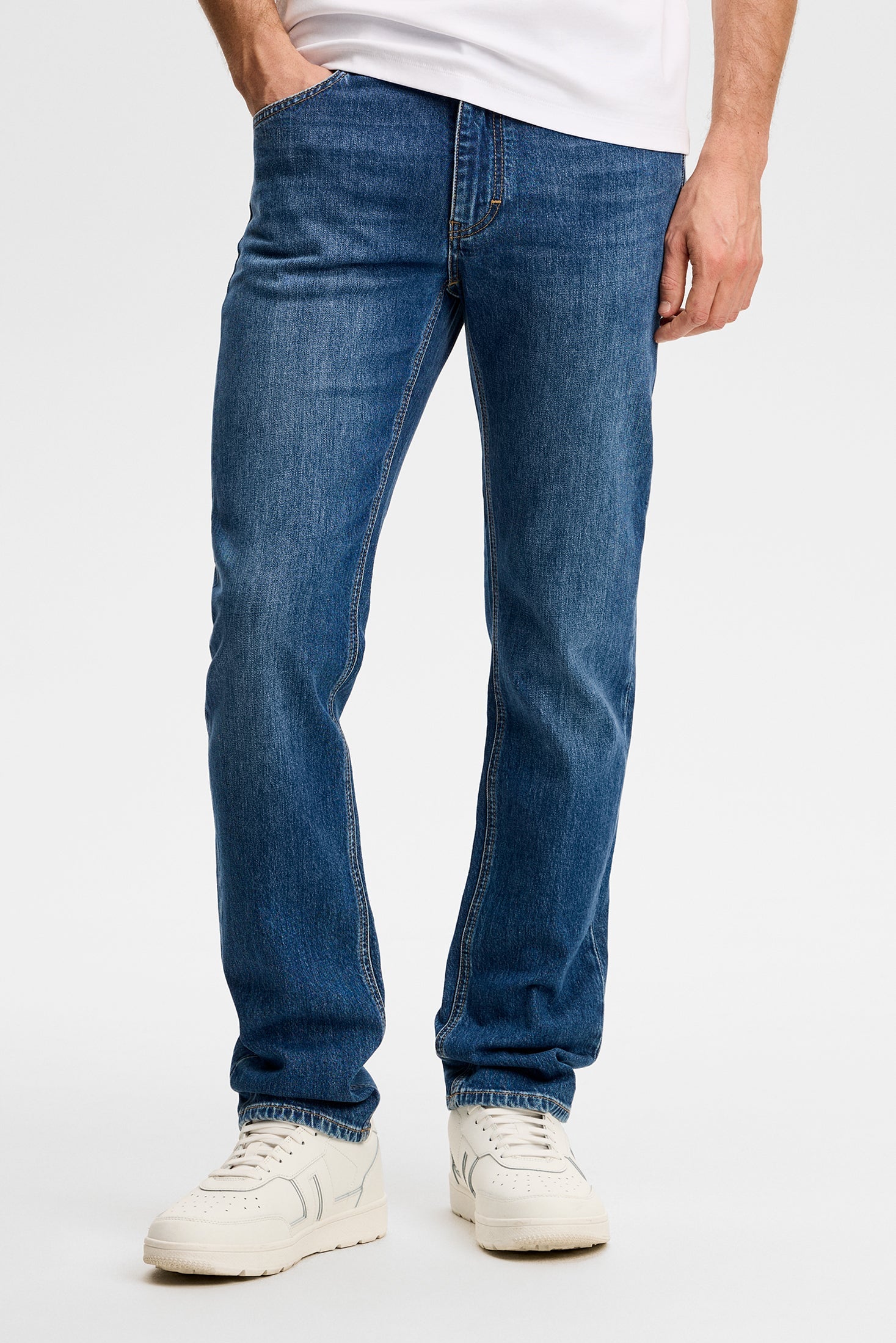 JAX MID WASH SLIM JEANS MID BLUE 6194