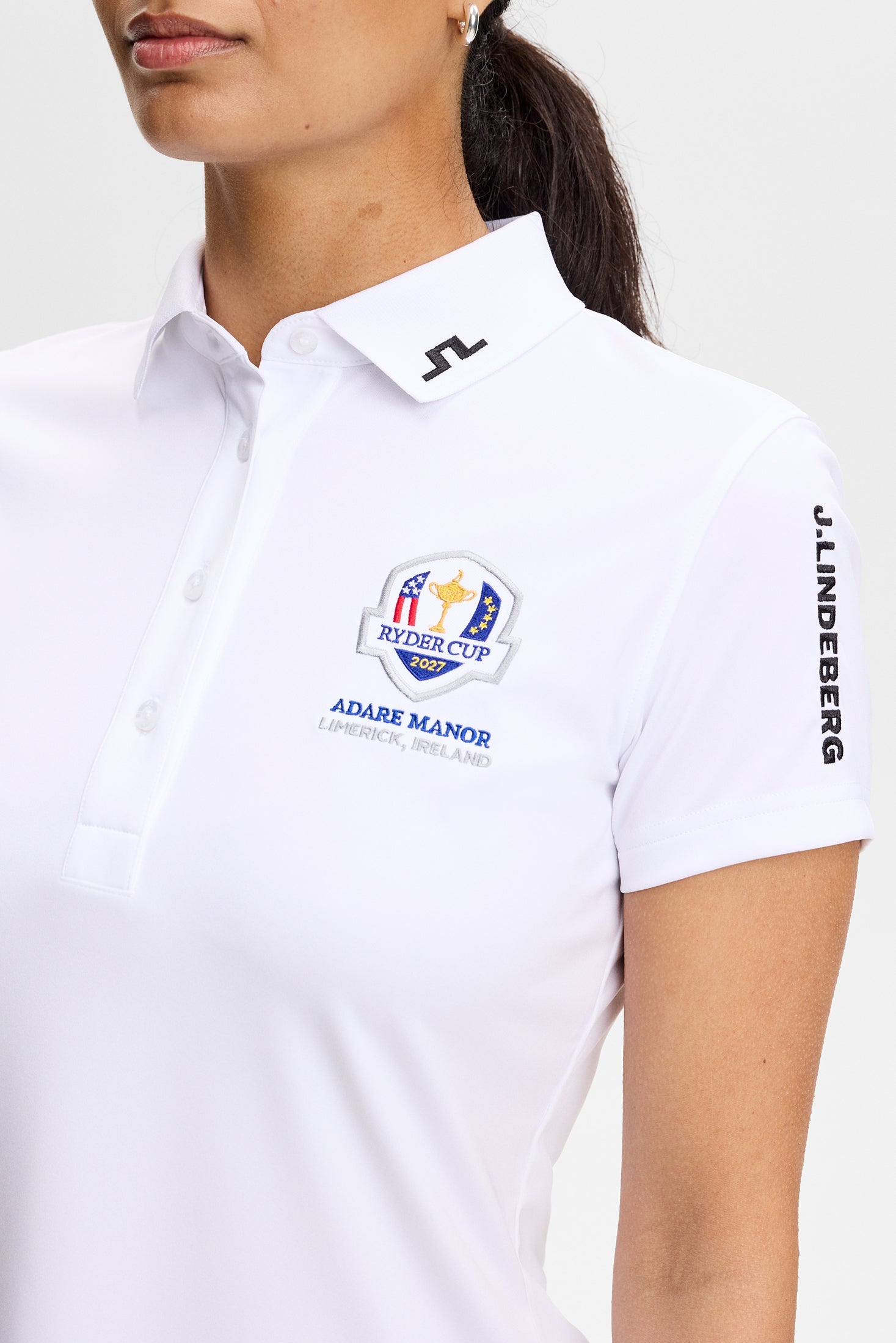 J.Lindeberg Tour Tech Polo, White