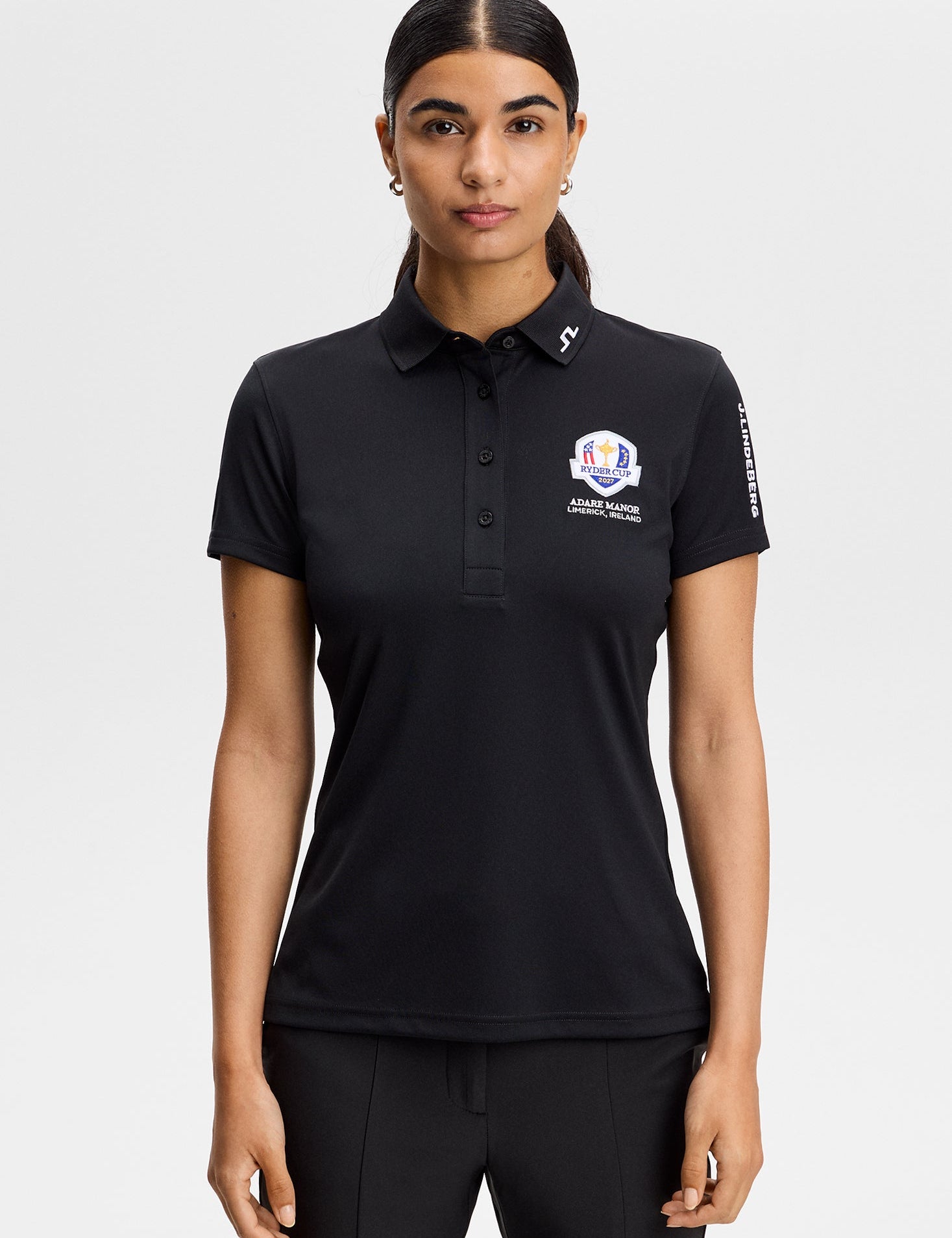 J.Lindeberg Tour Tech Polo, Black