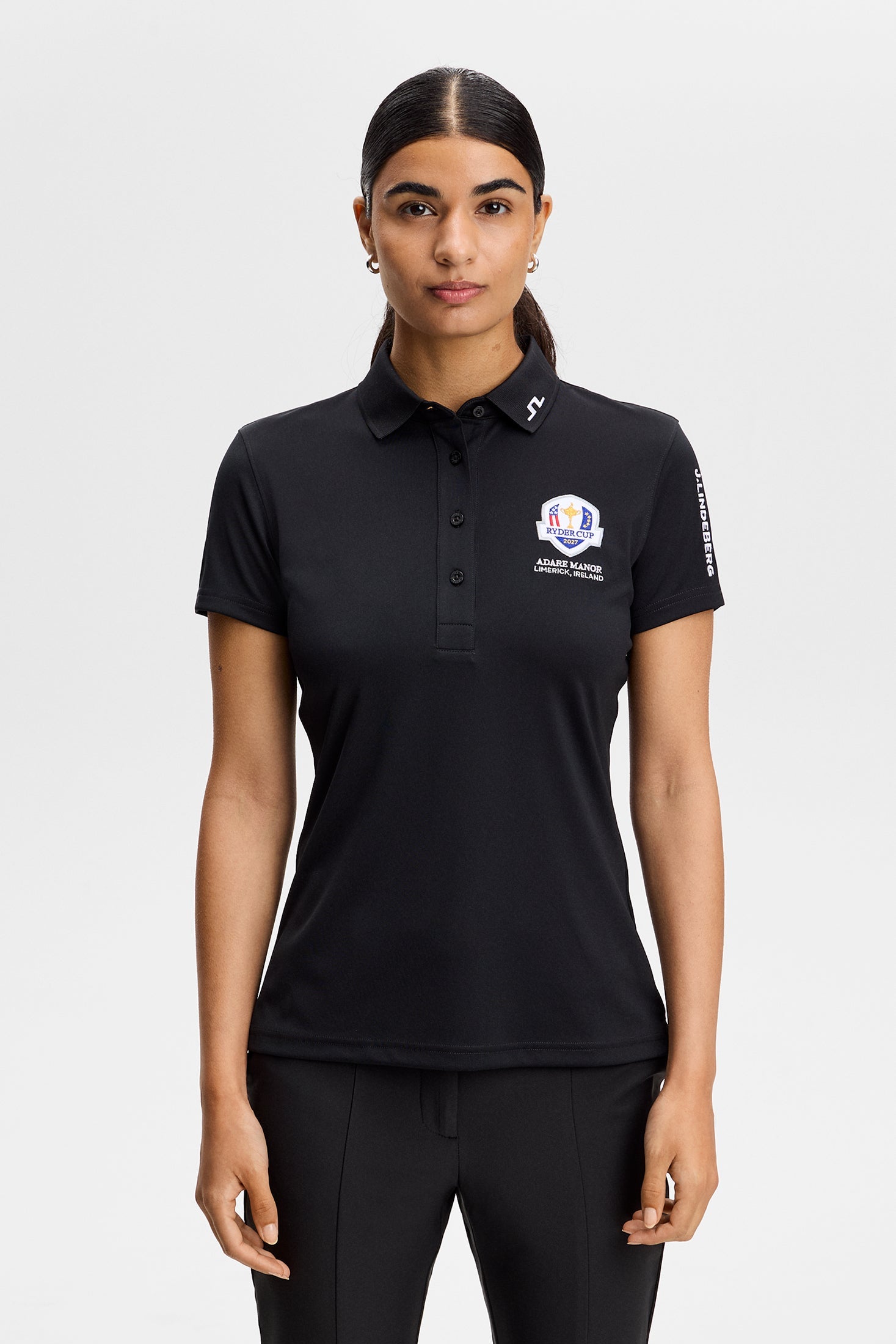 J.Lindeberg Tour Tech Polo, Black