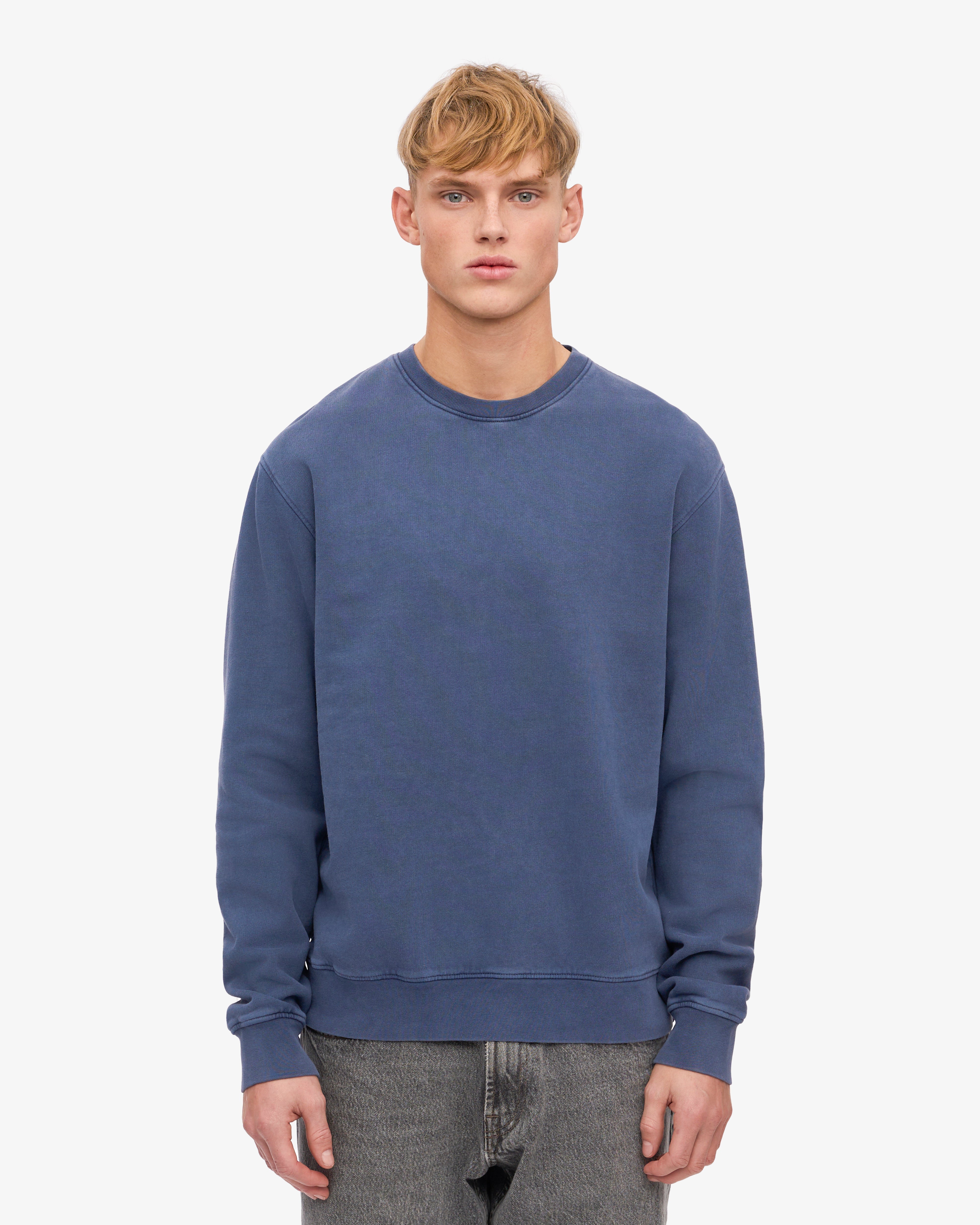 Colorful Standard Classic Organic Crew, Neptune Blue